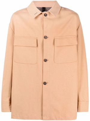 Hevo button-up shirt jacket - Neutrals