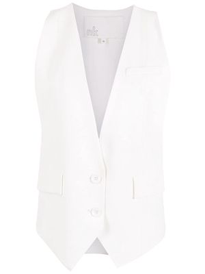 Nk Love crepe waistcoat - White