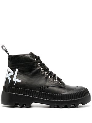 Karl Lagerfeld lace-up ankle boots - Black