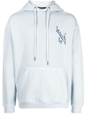 Ksubi logo-print hoodie - Blue