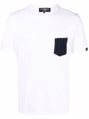 Hydrogen striped pocket short-sleeve T-shirt - White