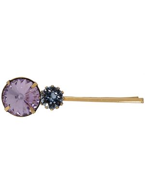 Jennifer Behr Myrla crystal bobby pin - Purple