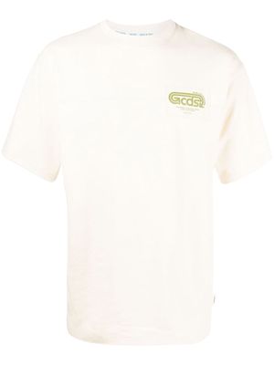 Gcds Eco logo-print cotton T-shirt - Neutrals