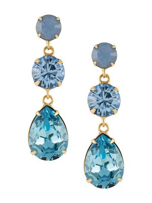 Jennifer Behr Aileen crystal earrings - Blue