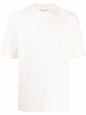 Drôle De Monsieur embroidered logo short-sleeve T-shirt - Neutrals