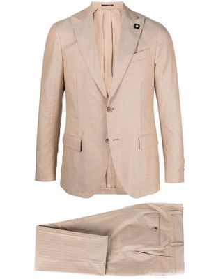 Lardini single-breasted suit - Neutrals