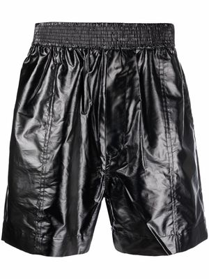 1017 ALYX 9SM high-shine finish cotton shorts - Black