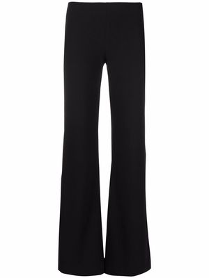 Rodebjer flared mid-rise trousers - Black