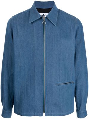 Anglozine zip denim shirt - Blue