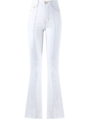 Amapô high waist flared jeans - White
