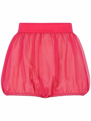 Dolce & Gabbana high-waisted puffball mini shorts - Pink