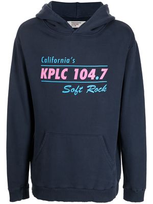 Pasadena Leisure Club logo-print cotton hoodie - Blue