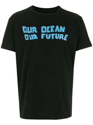 Osklen Our Ocean logo-print T-shirt - Black