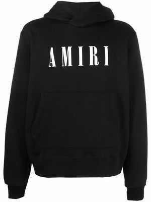 AMIRI logo-print hoodie - Black