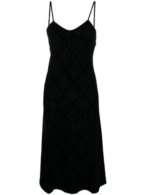 Koché sleeveless slit-detail dress - Black
