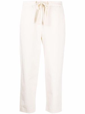 Chinti and Parker drawstring-waist cropped trousers - Neutrals