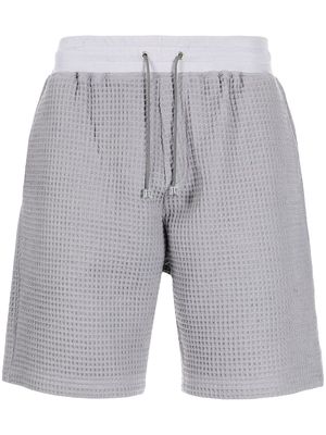 Anglozine waffle texture shorts - Grey