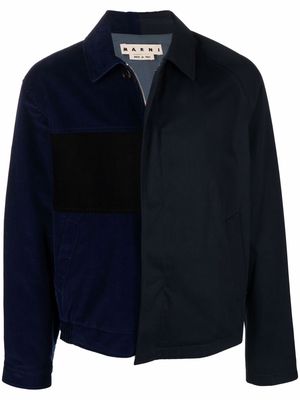 Marni multi-panel design zip-fastening jacket - Blue