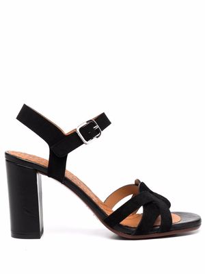Chie Mihara Bagaura woven-strap leather sandals - Black