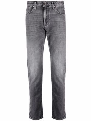 Emporio Armani straight-leg mid-rise jeans - Grey