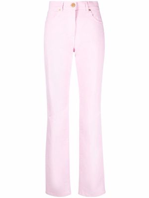 Versace high-waisted straight trousers - Pink
