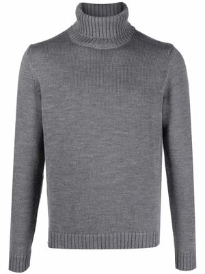 Zanone roll-neck knit jumper - Grey