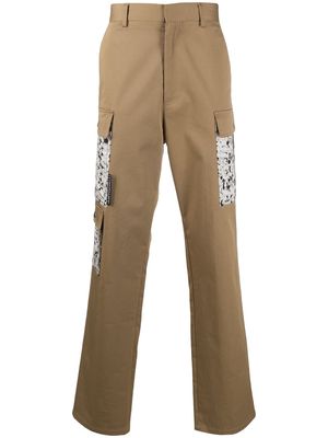 Just Cavalli straight-leg utility trousers - Brown