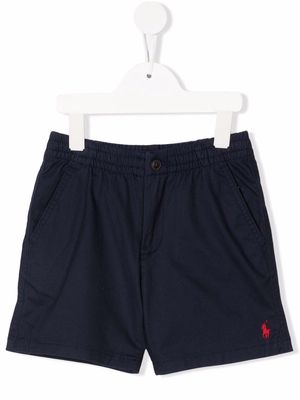 Ralph Lauren Kids Polo Pony embroidered shorts - Blue