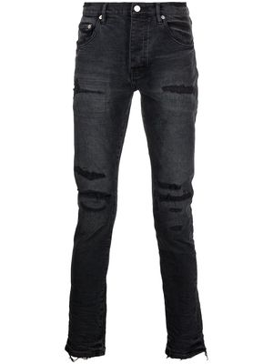Purple Brand ripped-detail slim-fit jeans - Black