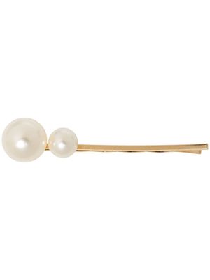 Jennifer Behr Gretel pearl-detail bobby pin - Gold