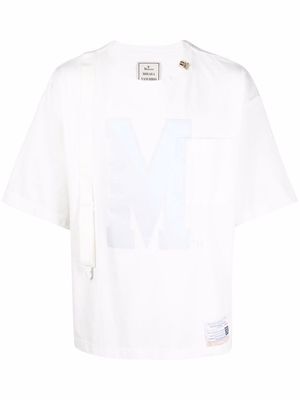 Maison Mihara Yasuhiro logo-print cotton T-shirt - White