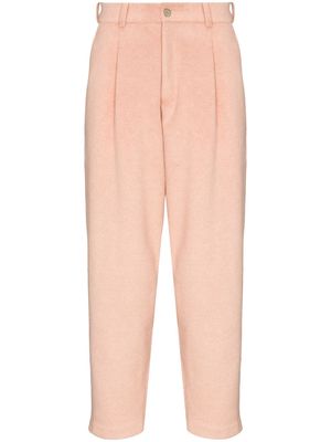 Late Checkout high-waisted tapered trousers - Orange