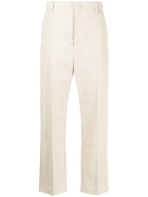 Nº21 straight-leg trousers - White