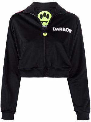 BARROW side-stripe cropped jacket - Black