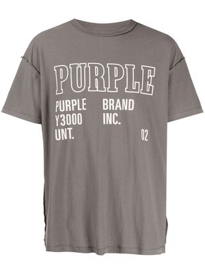 Purple Brand P101 Monument T-shirt - Grey