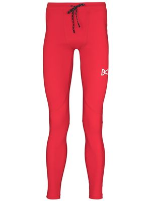 District Vision Lono drawstring-fastening leggings - Red