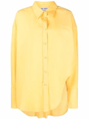 The Attico long-sleeve asymmetric shirt - Yellow