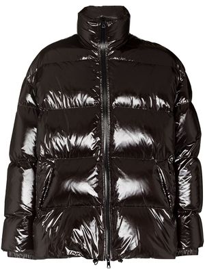 Bottega Veneta high-shine puffer jacket - Black