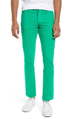 FRAME Slim Tapered Leg Organic Cotton Jeans in Pop Green