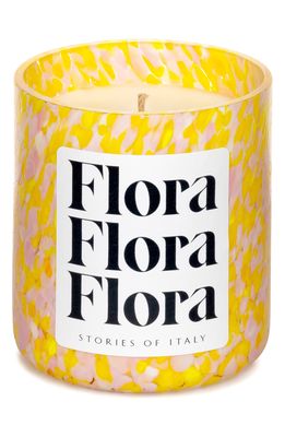 Stories of Italy Macchia su Macchia Flora Candle in Yellow Pink