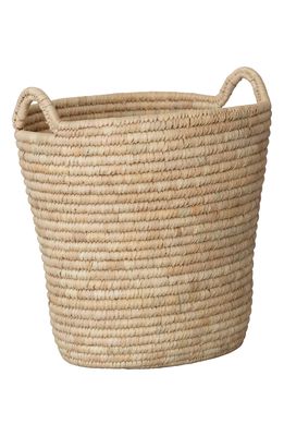 Will & Atlas Oval Palm Laundry Basket in Natural