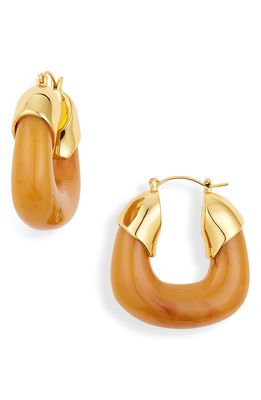 Lizzie Fortunato Organic Hoop Earrings in Mocha