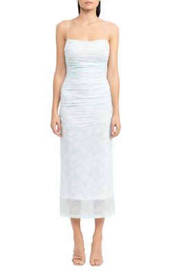 Significant Other Gathered Midi Dress in Peppermint Daisy