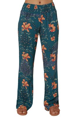 O'Neill Johnny Floral Wide Leg Pants in Hydro