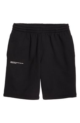 PANGAIA Kids' 365 Organic Cotton Sweat Shorts in Black