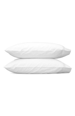 Matouk Lowell 600 Thread Count Pillowcase in White/Bone
