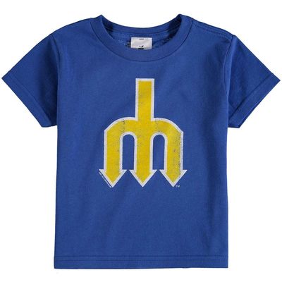 Toddler Soft As A Grape Royal Seattle Mariners Cooperstown Collection Shutout T-Shirt