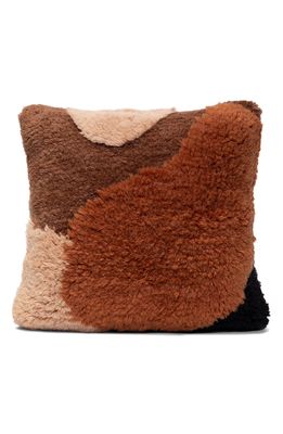 Morrow Soft Goods Simone Wool & Cotton Accent Pillow in Hazelnut /Cocoa Multi