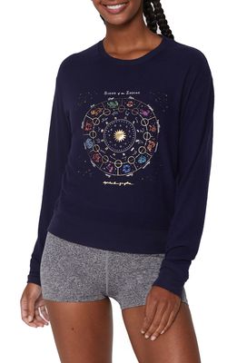 Spiritual Gangster Zodiac Crewneck Sweater in Night