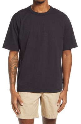 BP. Solid Cotton Crewneck T-Shirt in Black